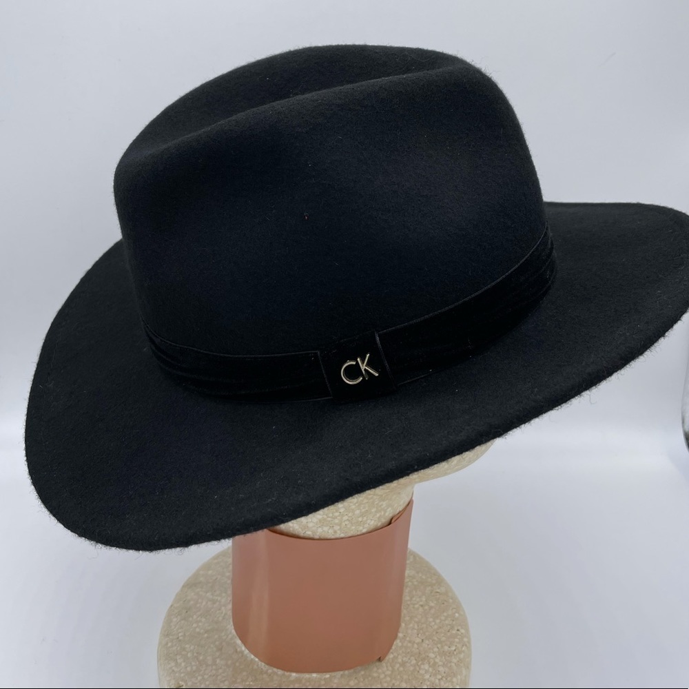 Calvin Klein Wool Wide Brim Hat - Picture 2 of 7